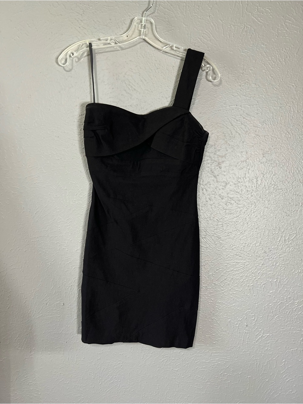 Ruby rox Black One Shoulder Bodycon Cocktail Dress Women’s Size 5 Elegant